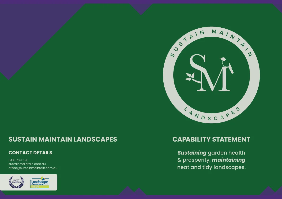 Lanscape maintenance A4 capability statement