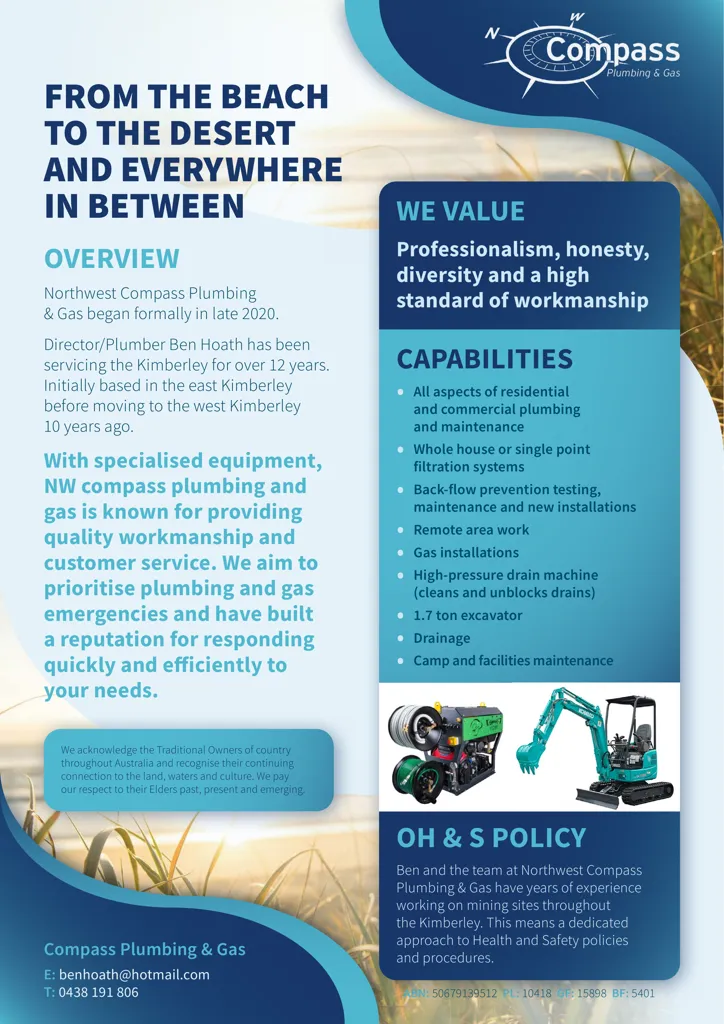 Plumbing & gas supplier flyer